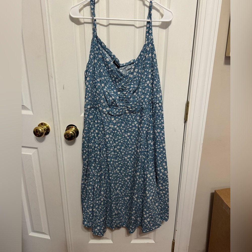 torrid blue flower dress